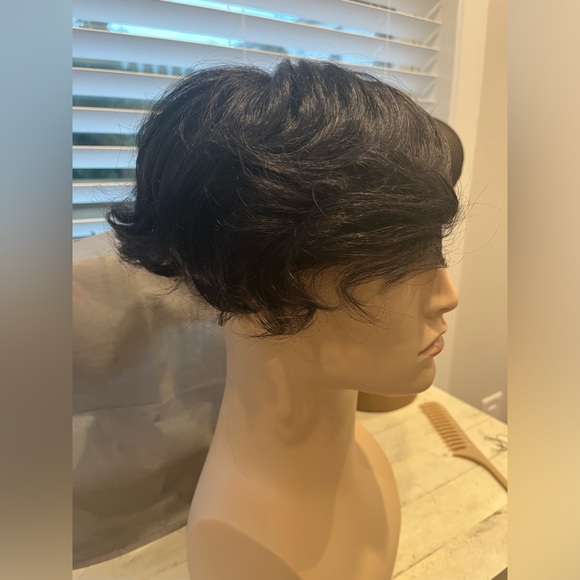 Chad Skin Base Human Hair Toupee - Picture 6 of 11